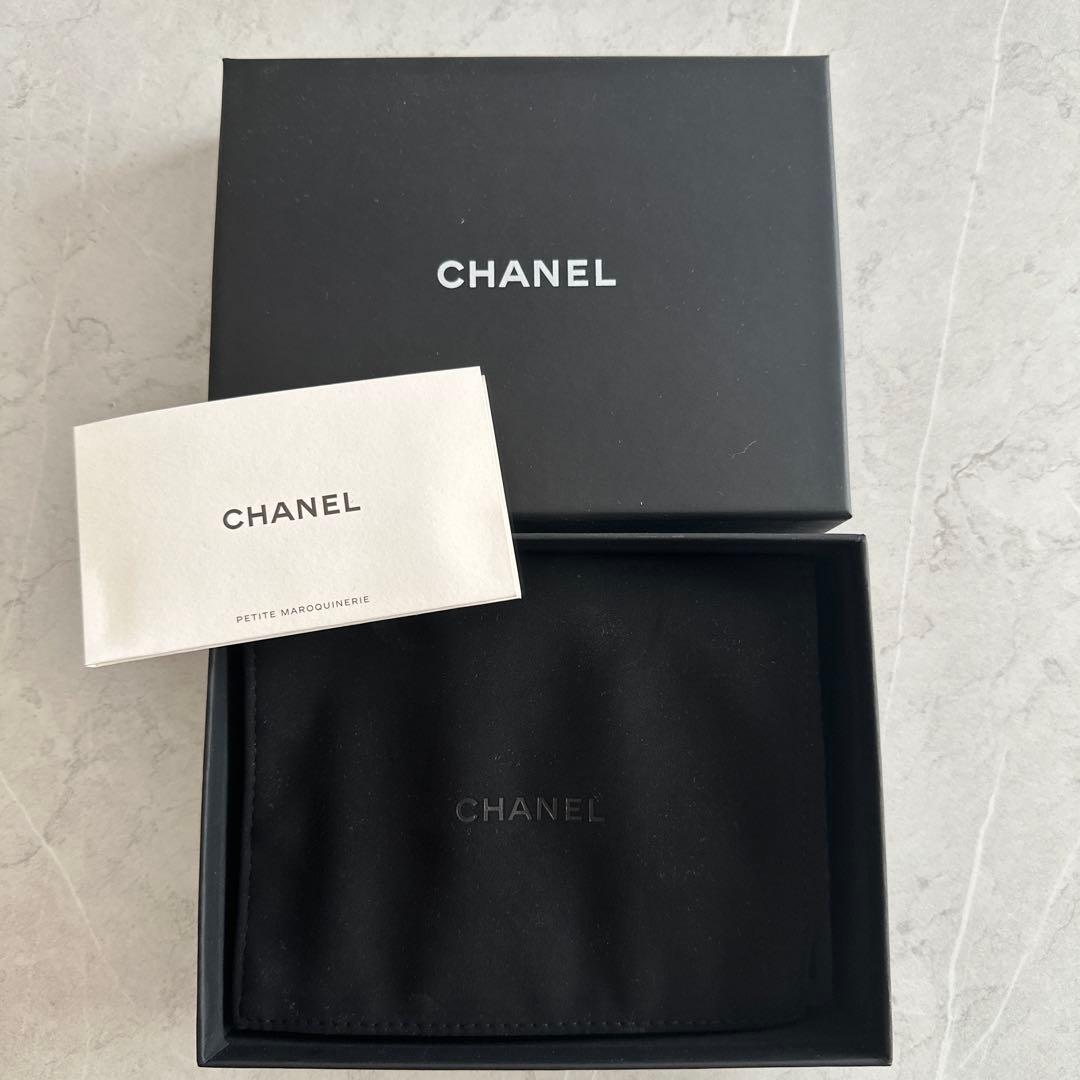 【希少カラー】シャネル　キャビアスキン　ケース　ミニ財布　カードケース