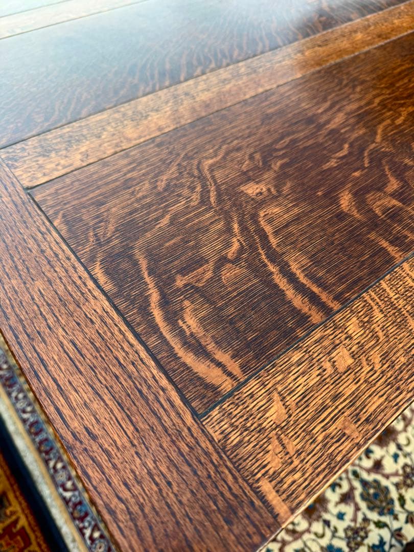 英国ドローリーフ 伸長式テーブル Lloyd's antiques 焼印あり