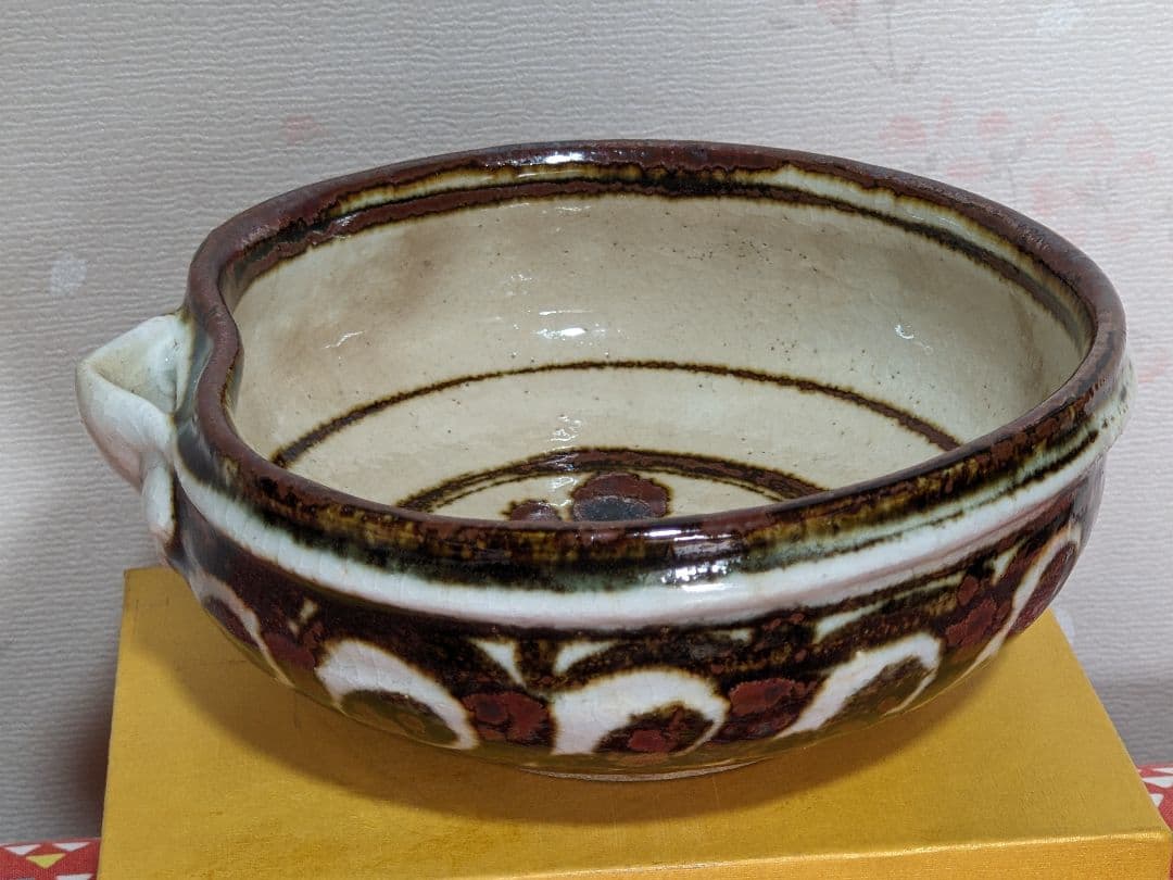 ♢京焼 五代 清水六兵衛 鉄絵 酒器 片口 小鉢 盛り鉢 花器