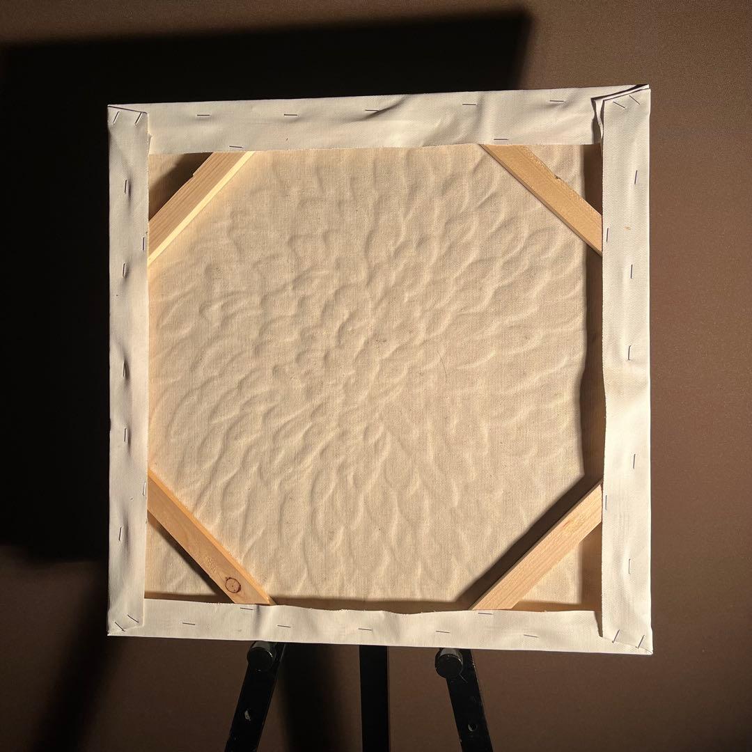 ★秀作★ 手書き油絵 ゴールドペタル 肉筆絵画 インテリア 油彩画