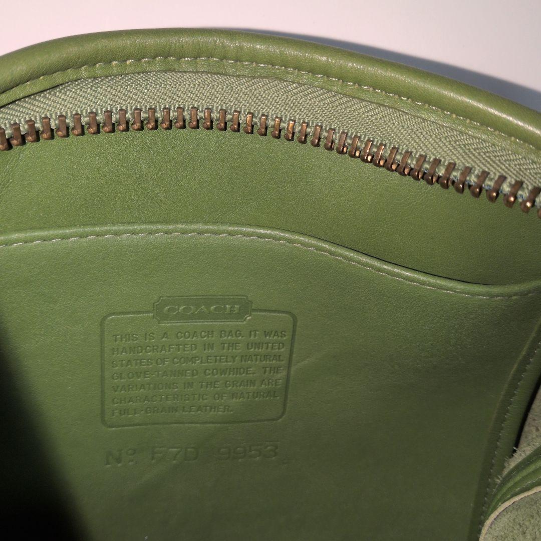 COACH グリーン ショルダーバッグ