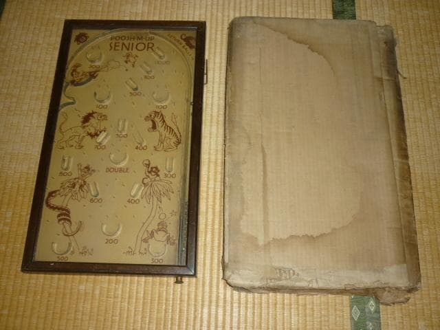 ◇極希少 美品 1930年頃 米国製◇木製卓上ピンボール サファリ
