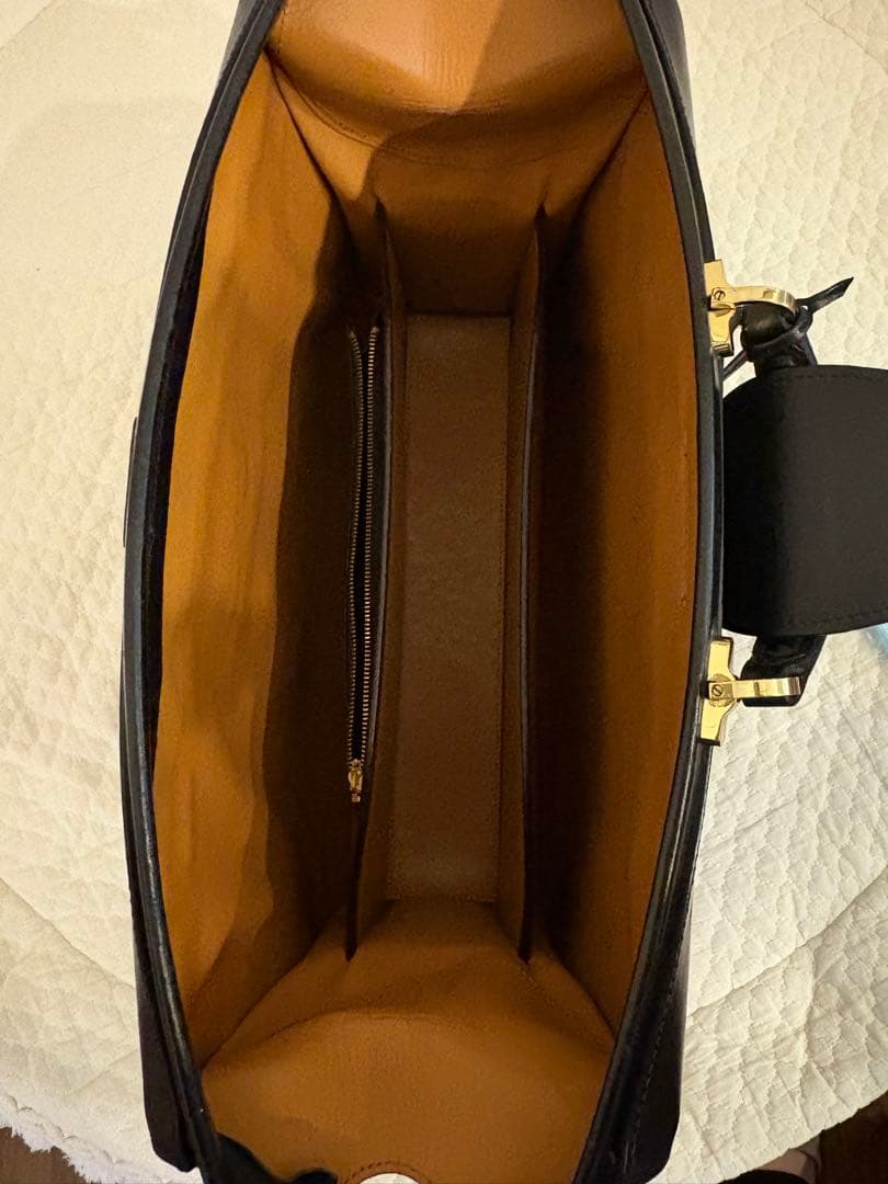 【岡ちゃん専用 】【美品】万双 ダレスバッグ 三つマチ ブラック