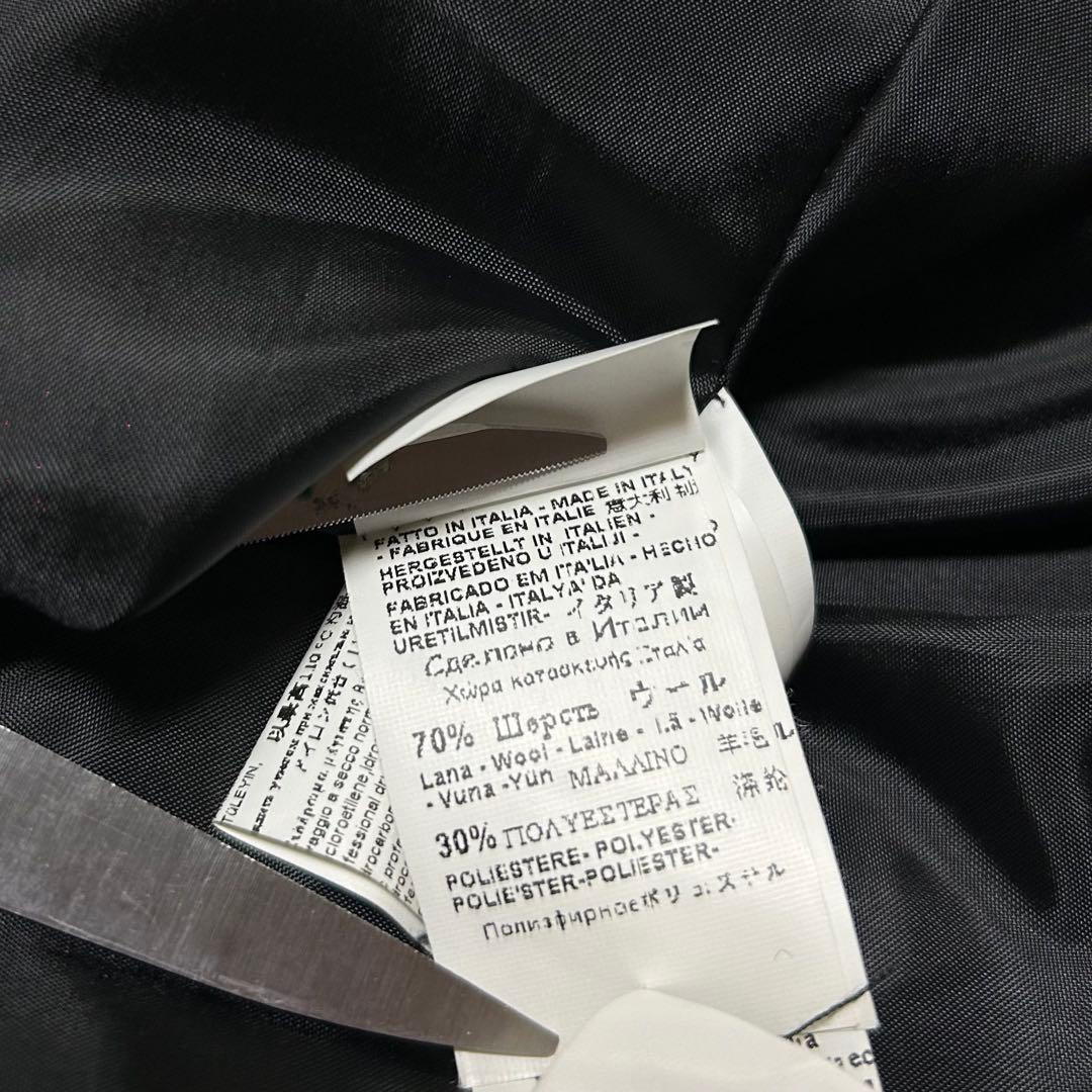 00s イタリア製 ウールフリルコート ダブルジップ ロリータ ゴシック ロック