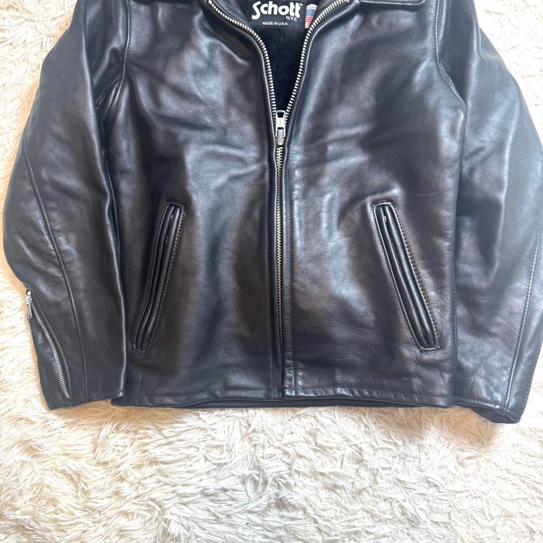 美品】Schott 652 トラッカージャケット 牛革 本革 36 USA製 - メルカリ