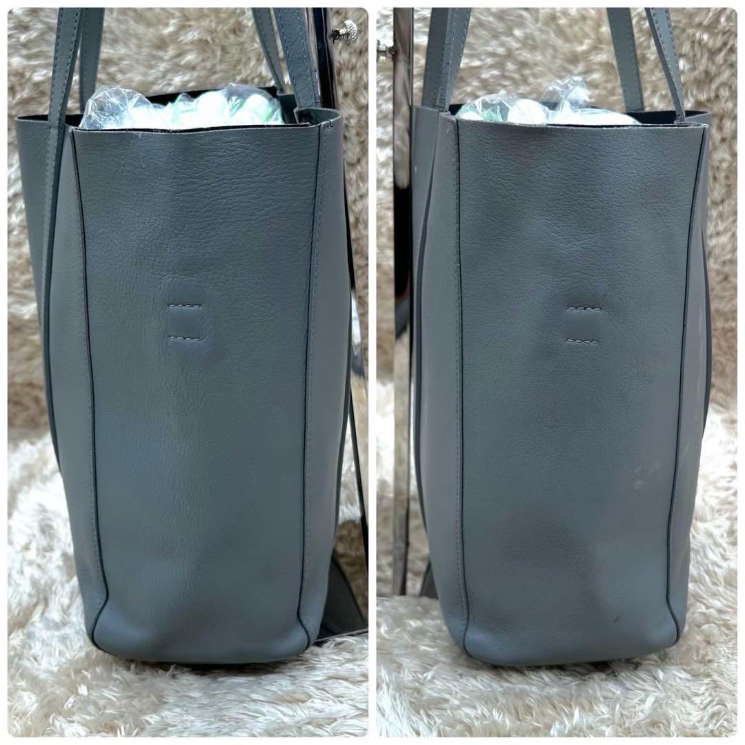 【美品】バレンシアガ トートバッグ ショルダーバッグ グレー エブリデイ