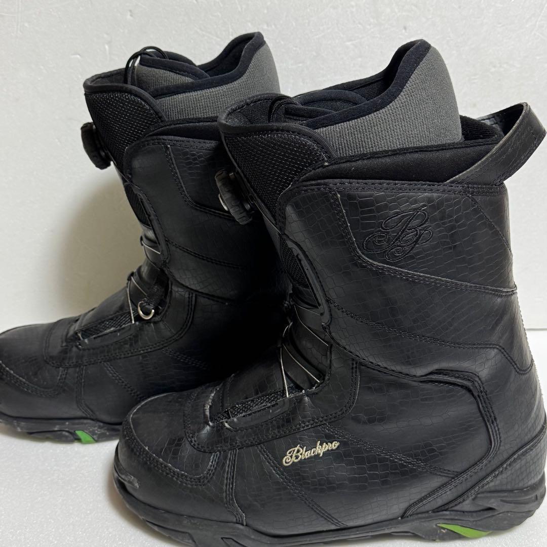 28cmスノーボードブーツ Blackpro黒色ブラック初心者BoAダイヤル式