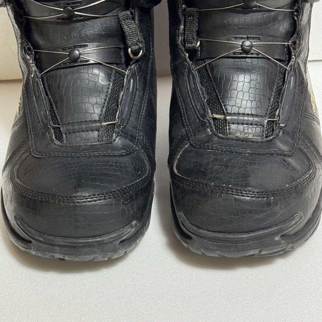 28cmスノーボードブーツ Blackpro黒色ブラック初心者BoAダイヤル式