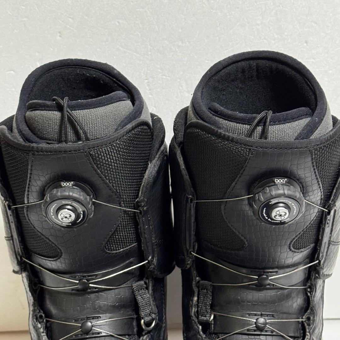 28cmスノーボードブーツ Blackpro黒色ブラック初心者BoAダイヤル式