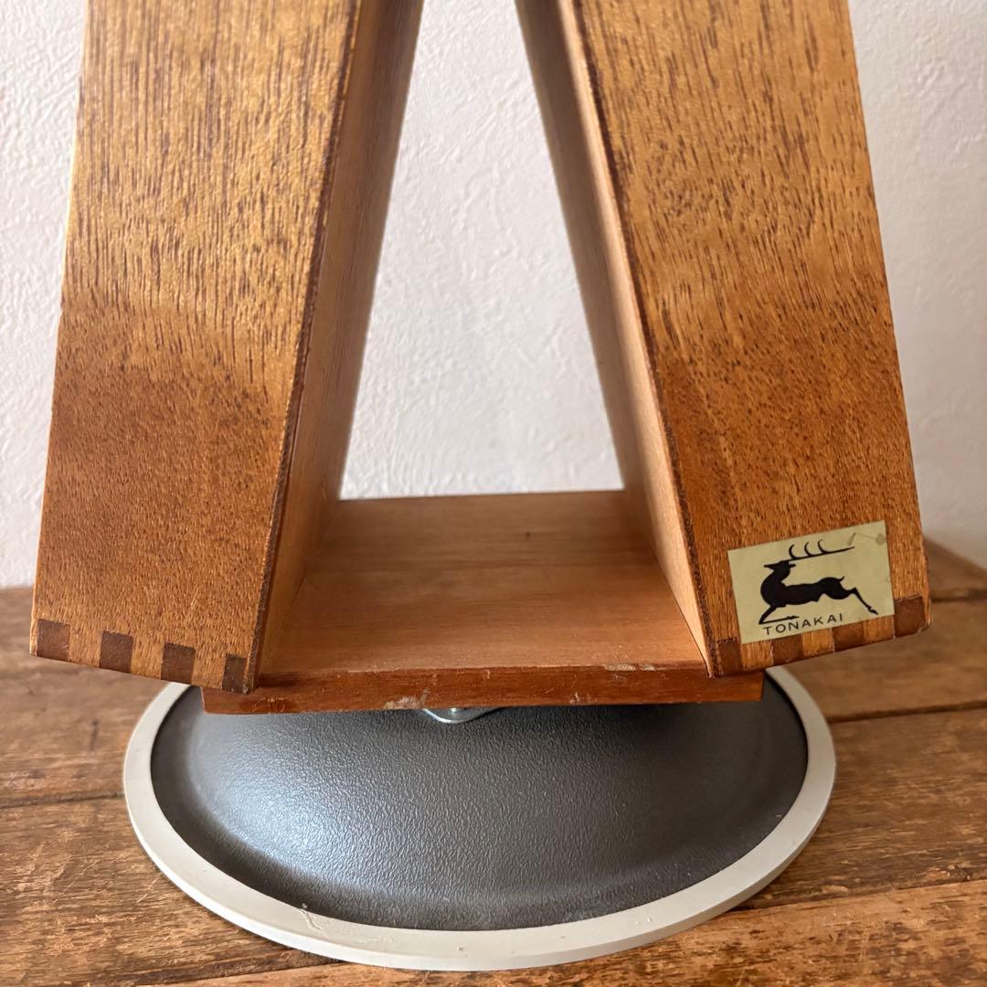 レトロ トナカイ印 印鑑タワー 回転式ゴム印ケース 古道具 ショー