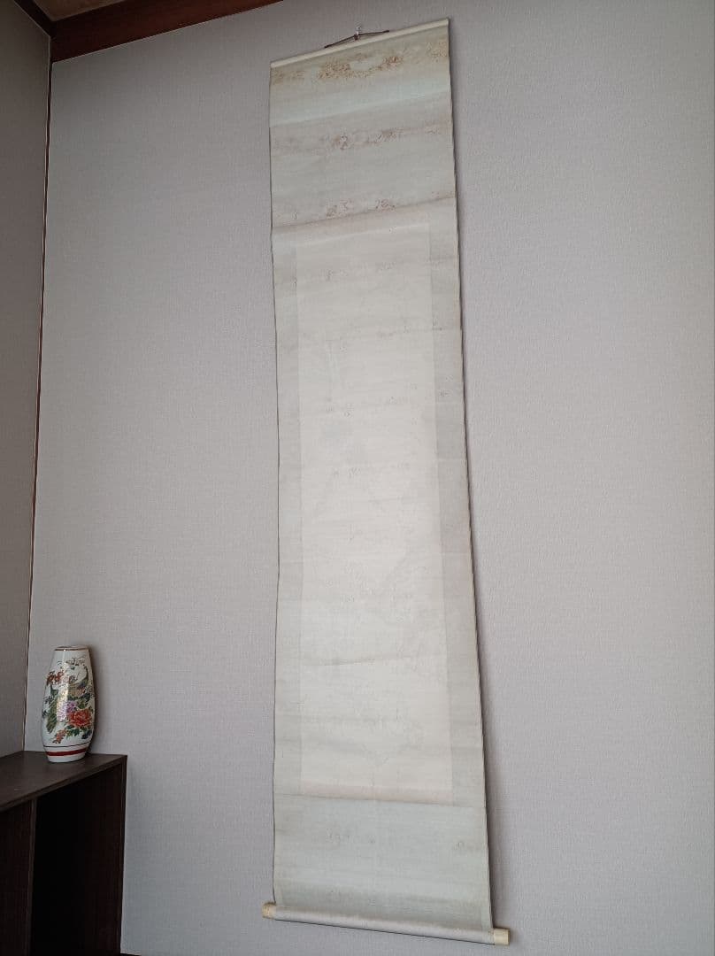 軸 開運 金運 おもてなし 絵 龍神 滝 山水 魚 中国 美術 骨董 インテリア