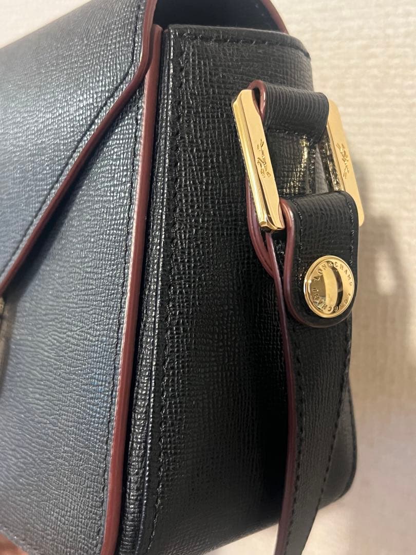 ロンシャン　ショルダーバッグ　メッセンジャー　黒