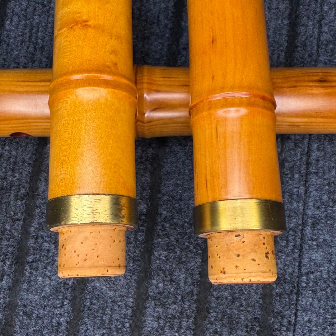 尺八 銘木 琴風尺八 2管セット