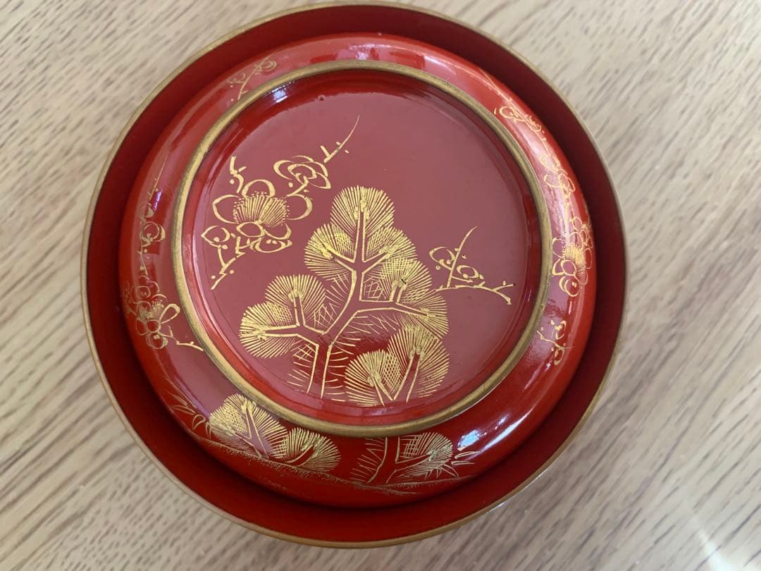 輪島塗 沈金蒔絵木製吸物椀5客 大正6年 時代物 縁起物 汁椀 - メルカリ