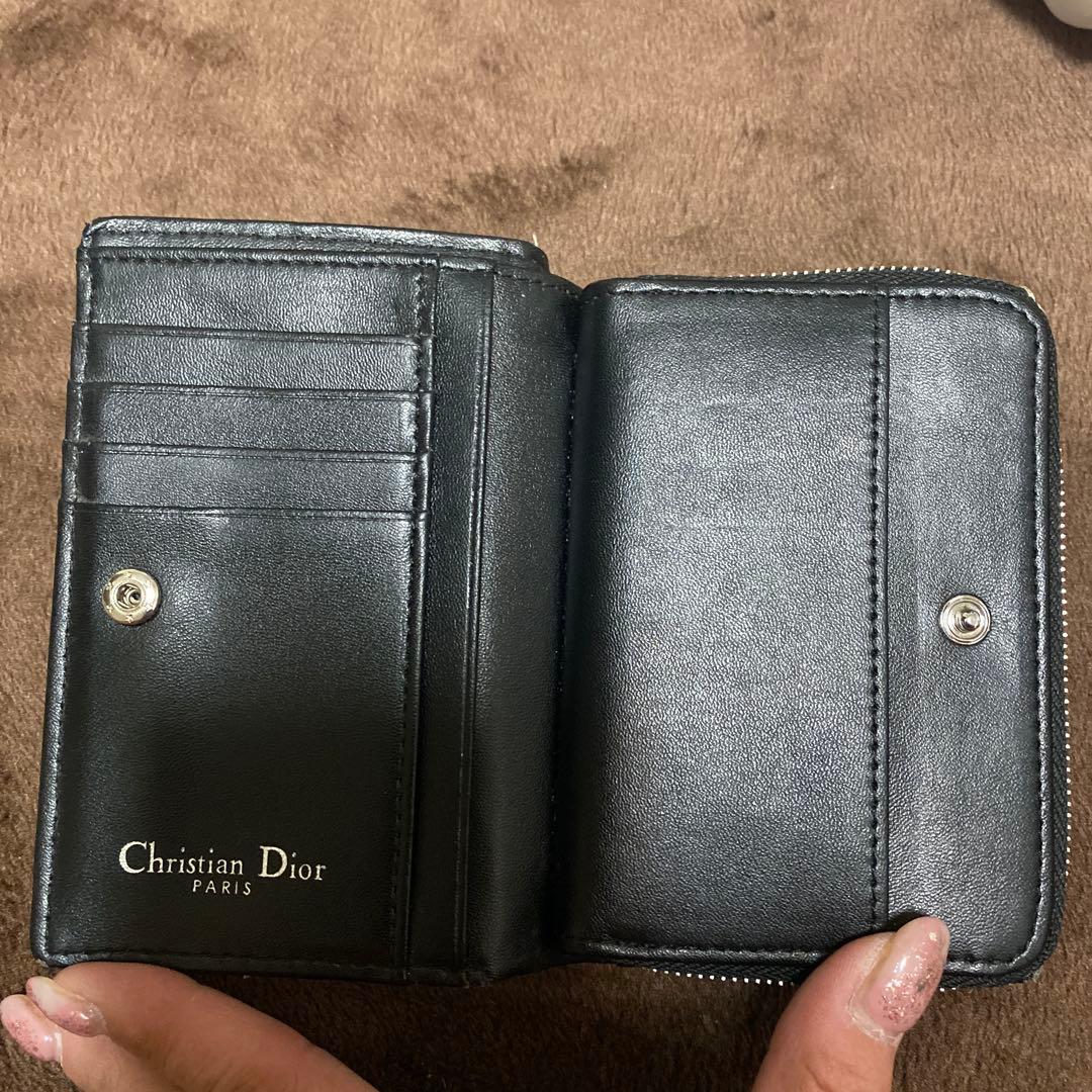 Christian Dior 三つ折り財布 ロゴパターン