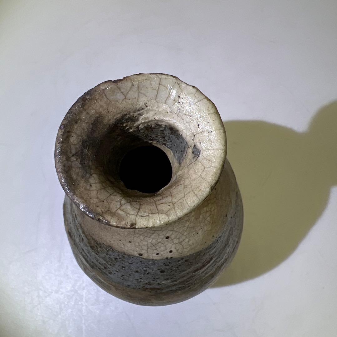 古代　鶏龍山　徳利　木箱付　高さ15.7㎝　東Y7-1226☆2Fトヒコ