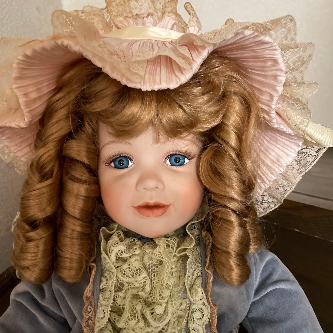 ビスクドール アンティークドール フランス人形 レトロ - メルカリ