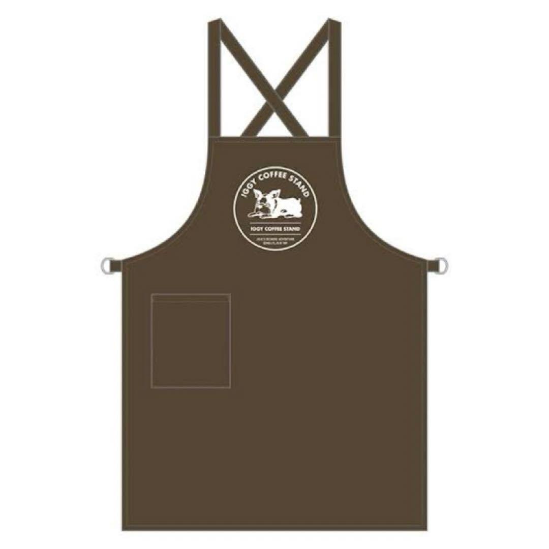 【新品・未使用】ジョジョの奇妙な冒険　ジョジョ　イギー　エプロン　焦茶★