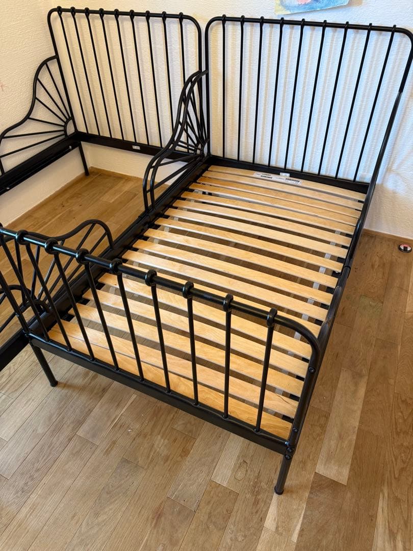 JWallflower IKEA/子供用ベッドMINNEN (ブラック)