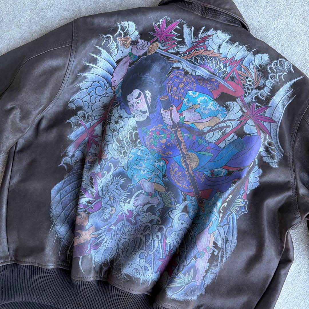 PALACE Susanoo Leather Flight Jacket パレス - メルカリ