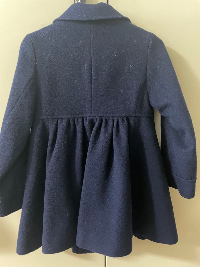 kate spade ネイビーウールコート - メルカリ
