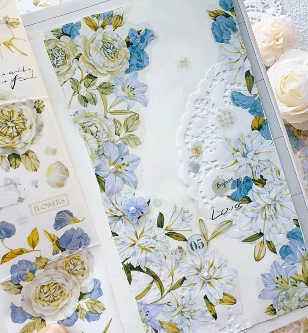 ⭐️SALE⭐️ 林野间《迭绪蓝》海外マスキングテープ　マステ 【2464】