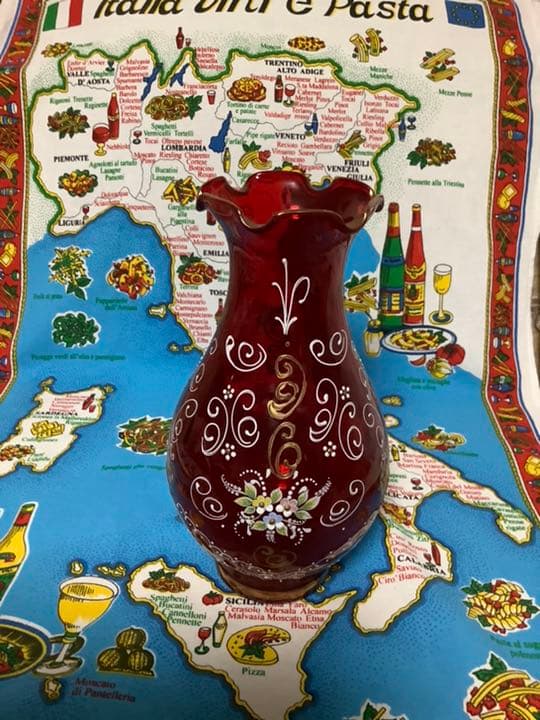 大清乾隆年製在銘 黄釉地藍緑彩『牡丹鳳凰文』大花瓶 飾壺☆時代物☆高35㎝