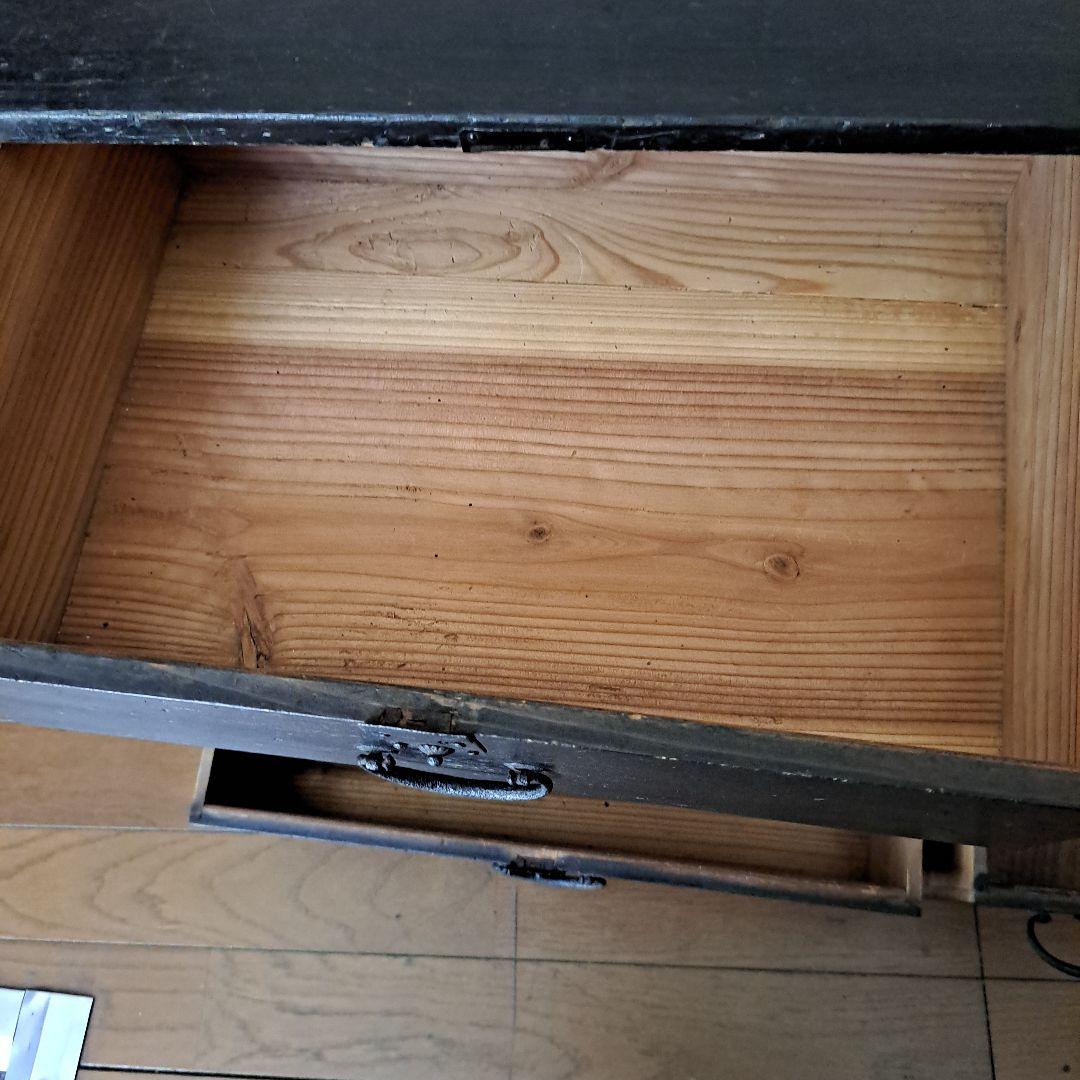 明治12年 お誂え箪笥 鍵付 6段 引き出し 武田庄右衛門依頼