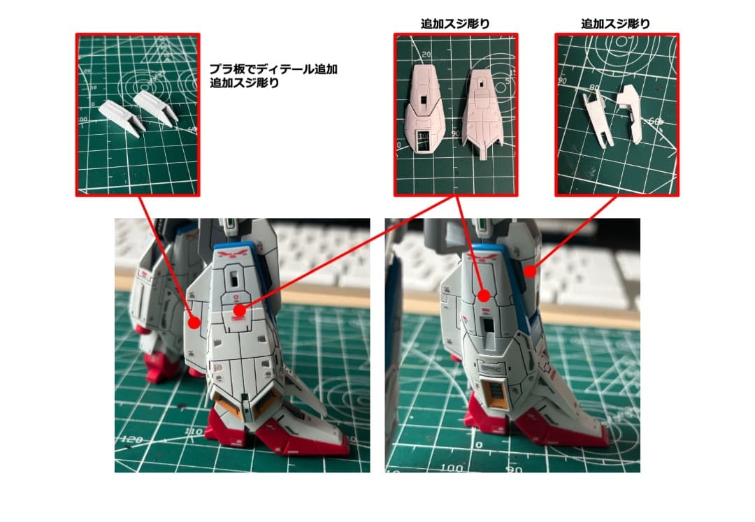 RG 1/144 ゼータガンダム Zガンダム 変形可能【改修 塗装 完成品】