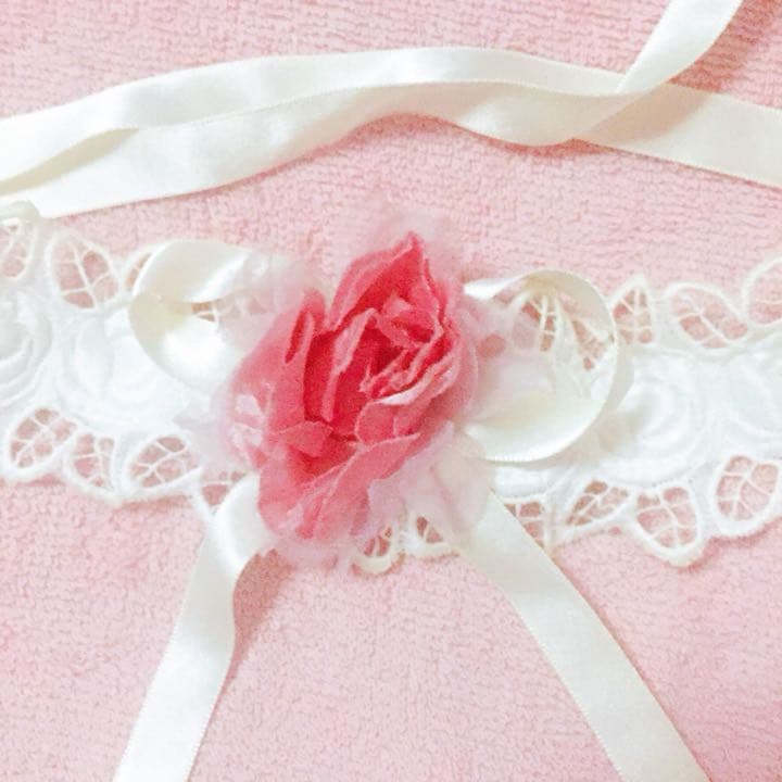 【美品セール!】baby バラリボンチェック柄ピンク