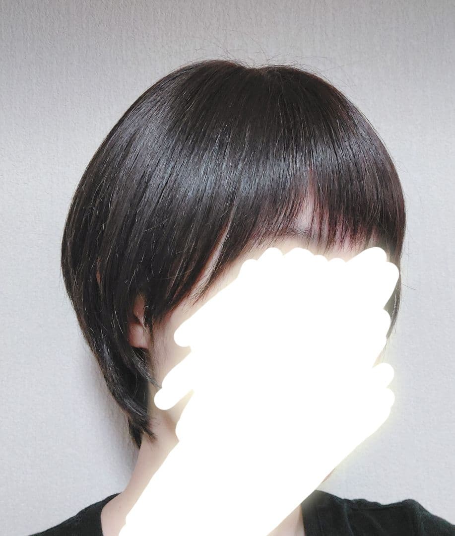 リネアストリア　天使のマニッシュショート　人毛mix　ダークブラウン