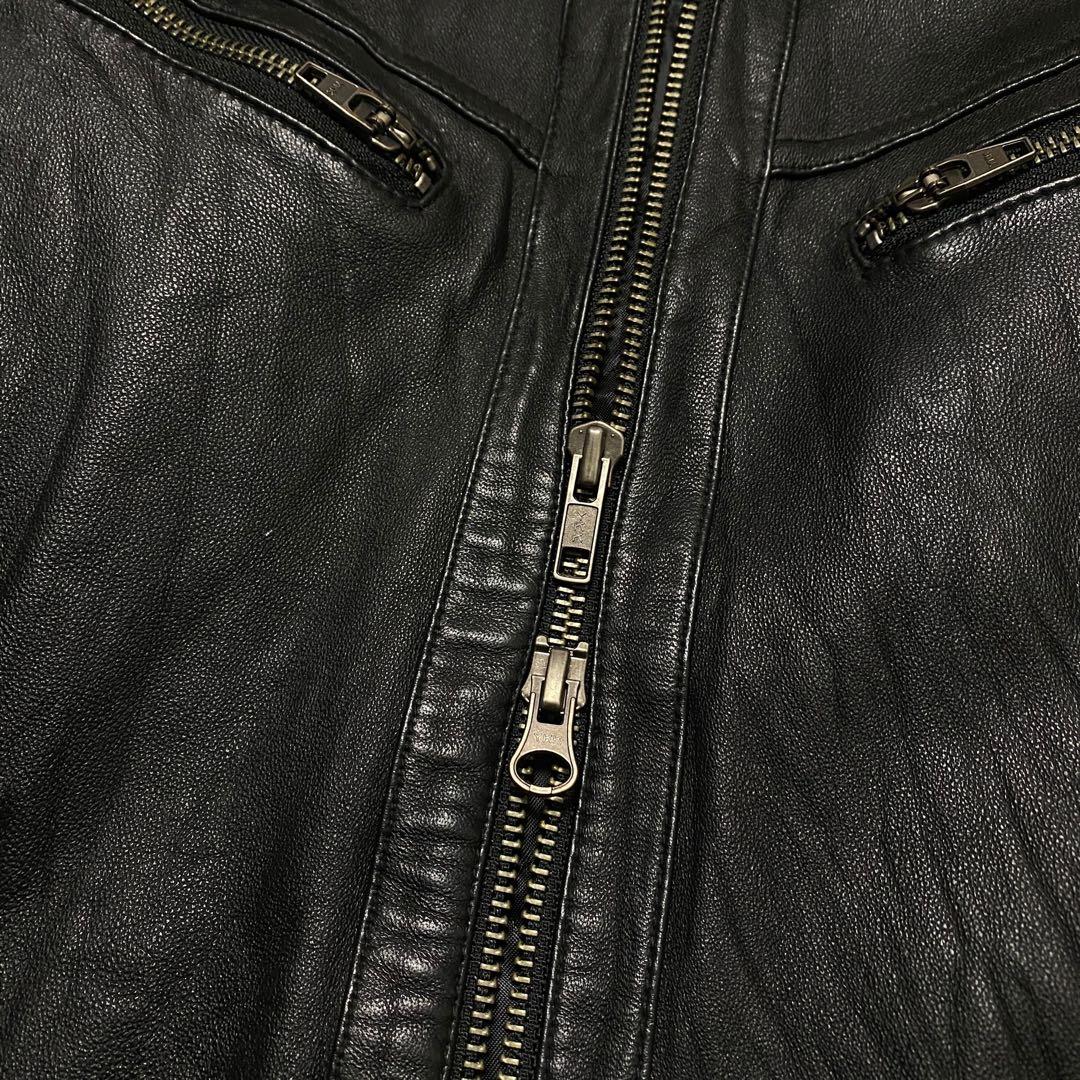 JACKROSE JACKROSE fur biker leather jacket fur biker leather