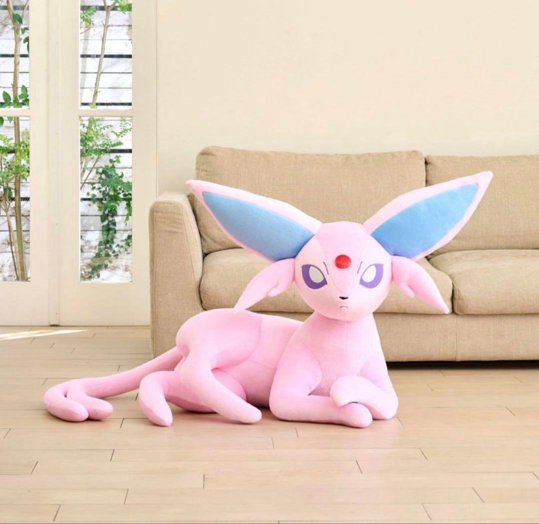 ポケモンセンター 等身大 エーフィ&ブラッキー ぬいぐるみ 寝そべり