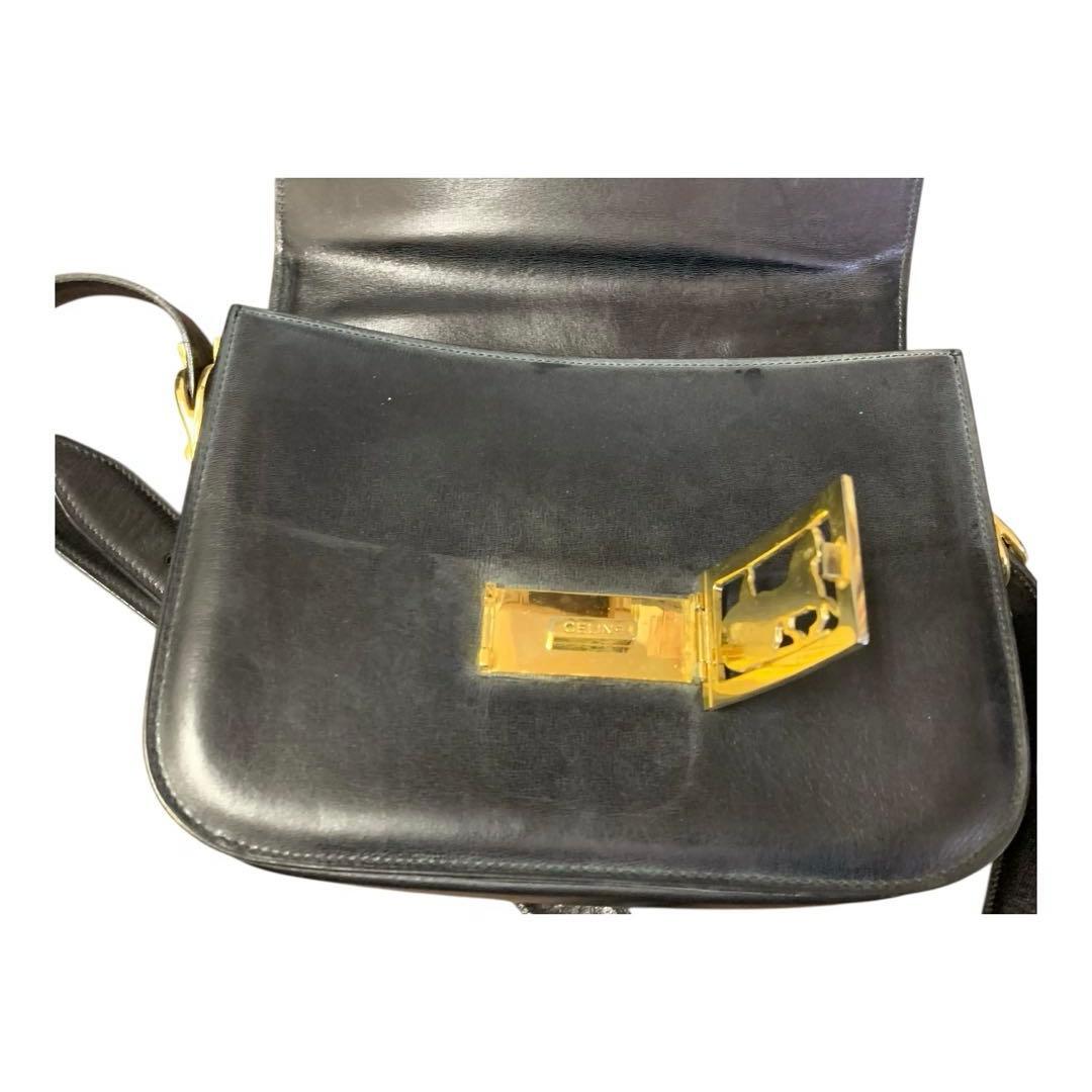CELINE ブラック ショルダーバッグ