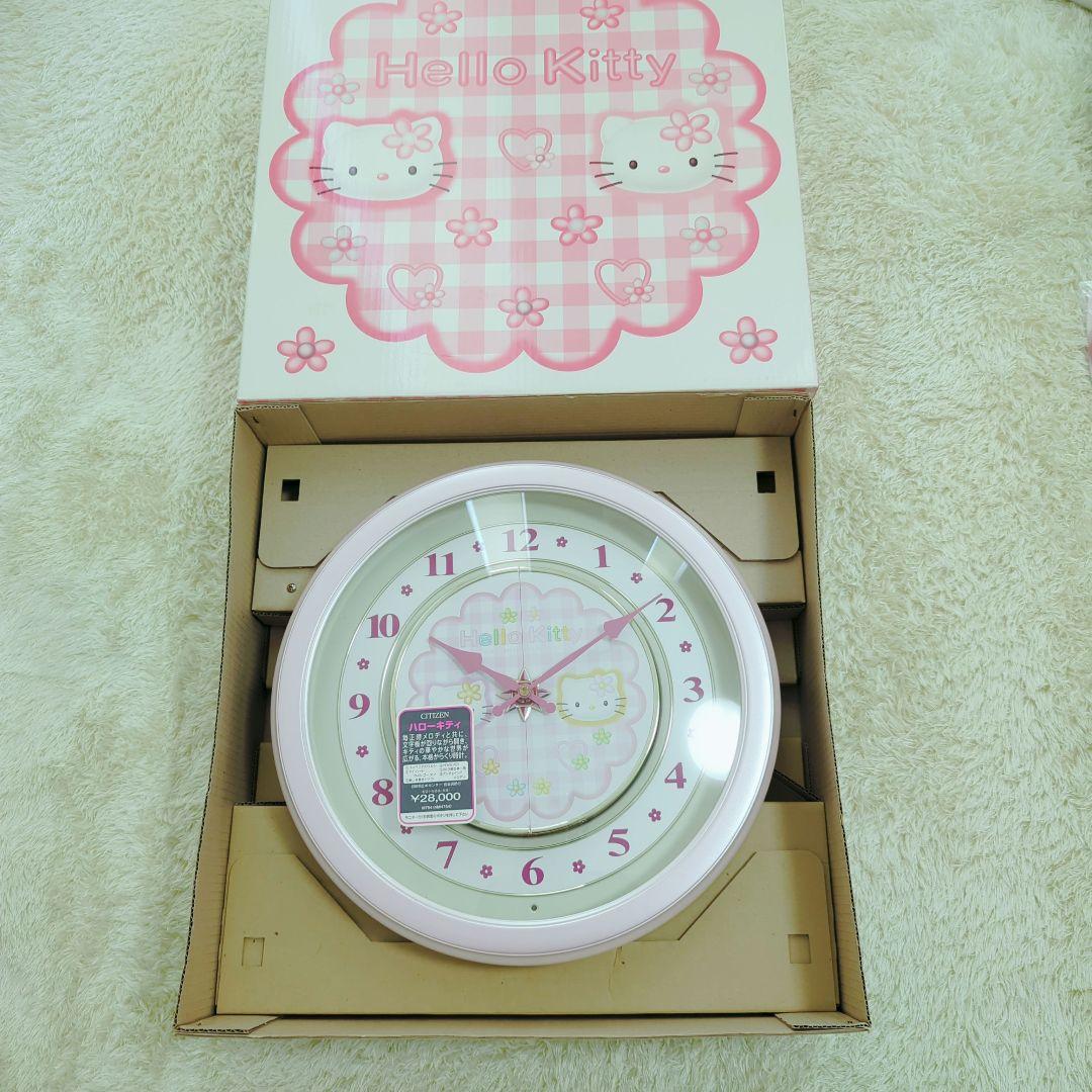 激レア 未使用級【ハローキティ】壁掛け時計　CITIZEN 4MH754-013