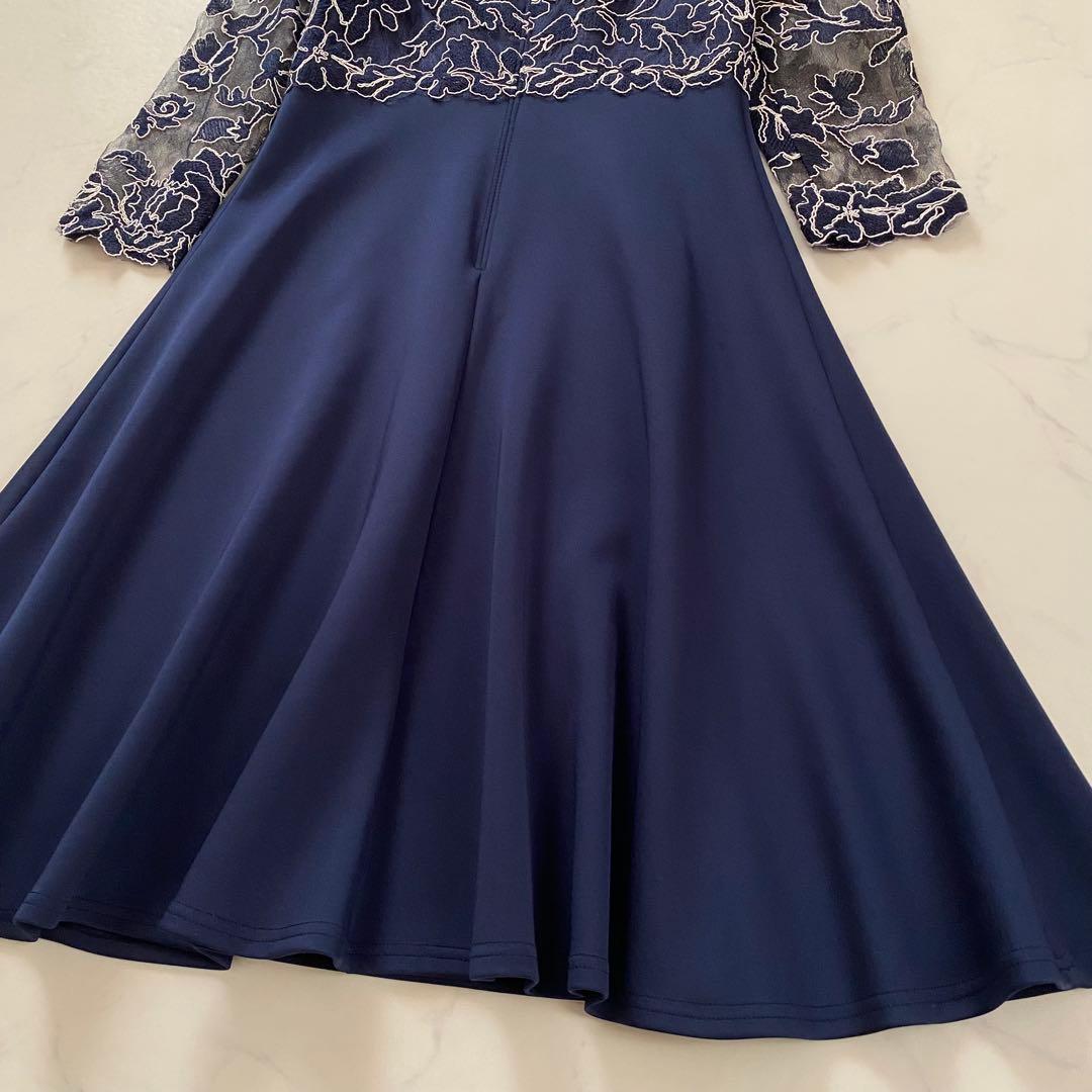 美品 TADASHI SHOJI サイズ4 ドレス ネイビー レース - メルカリ