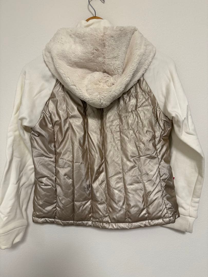 アルチビオ　フード付きジャケット 38 シルバー/ホワイト