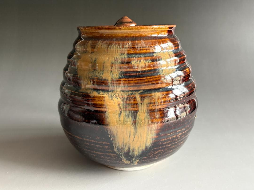 陽炎園 膳所焼 水指 茶道具 - メルカリ