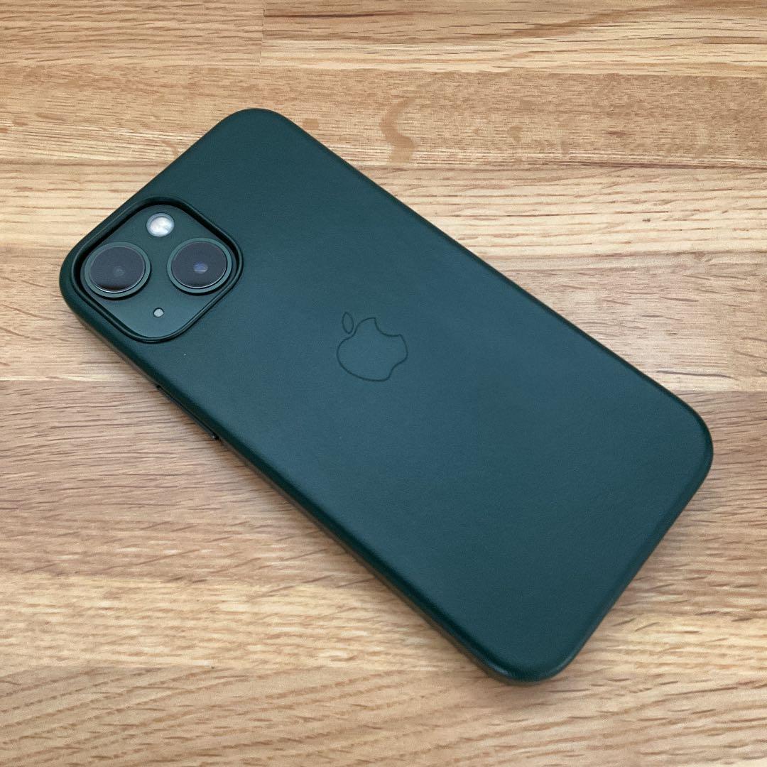 MagSafe対応iPhone 13 miniレザーケース - セコイアグリーン