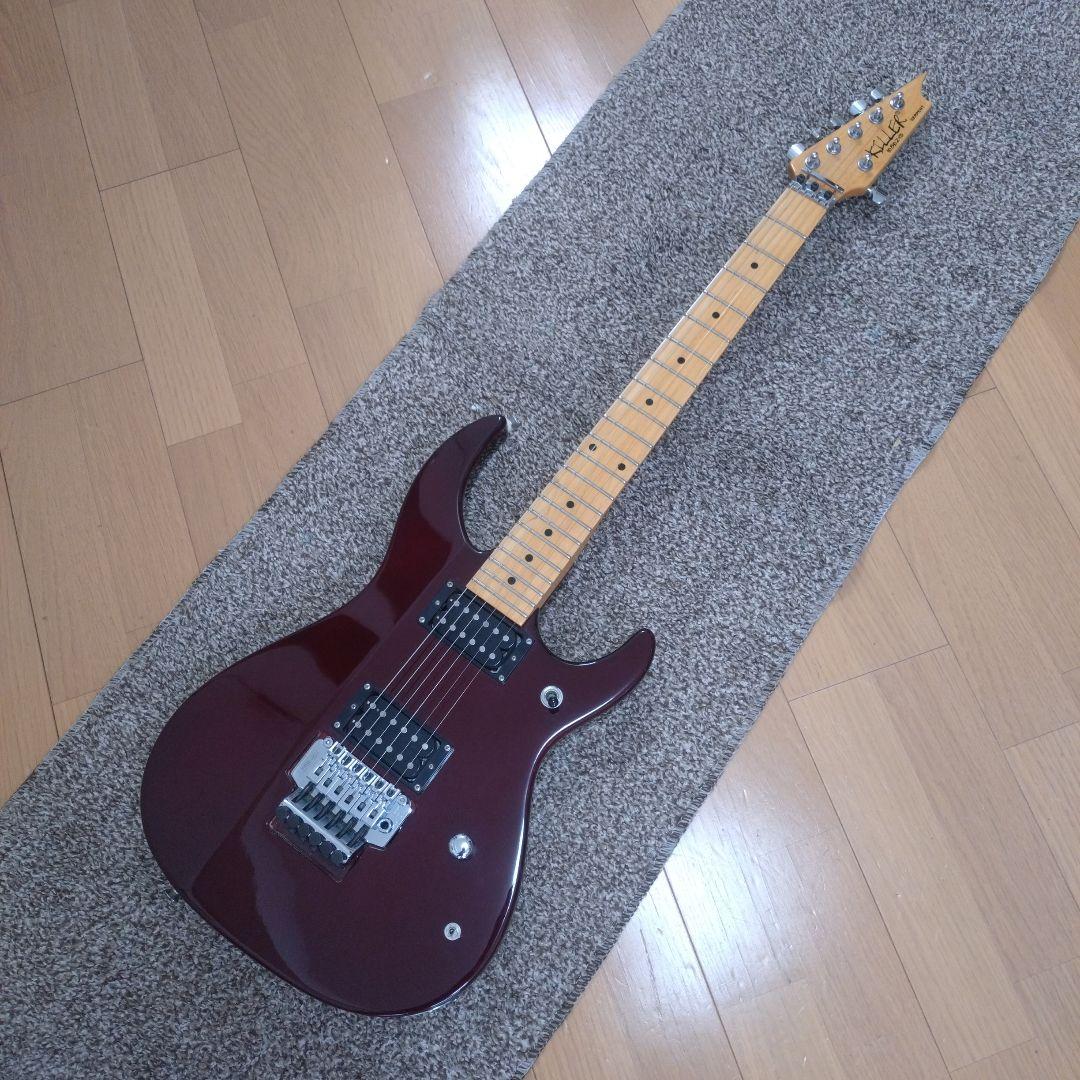 killer serpent エレキギター 動作品】KILLER SERPENT エレキギター ブラック 音出しOK トレモロ