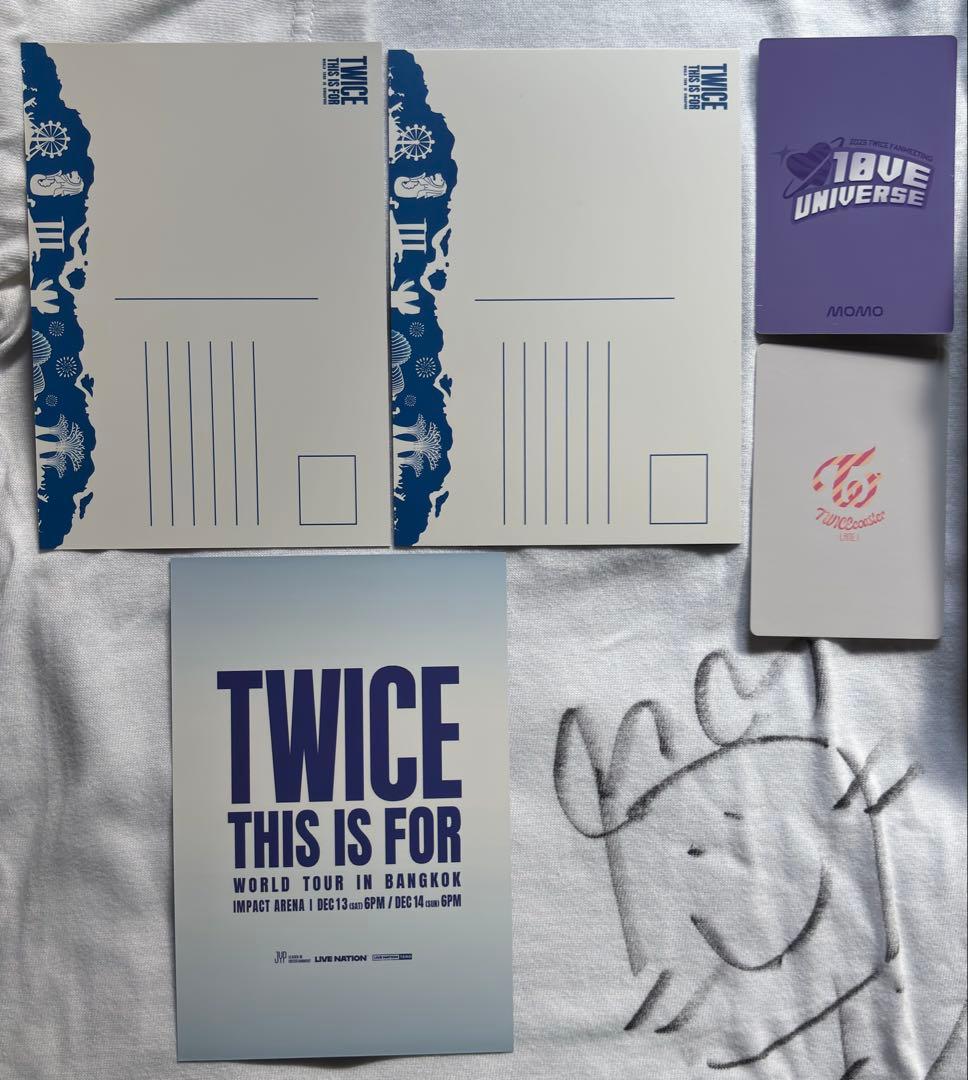 twice モモ　サイン　トレカ　ポストカード