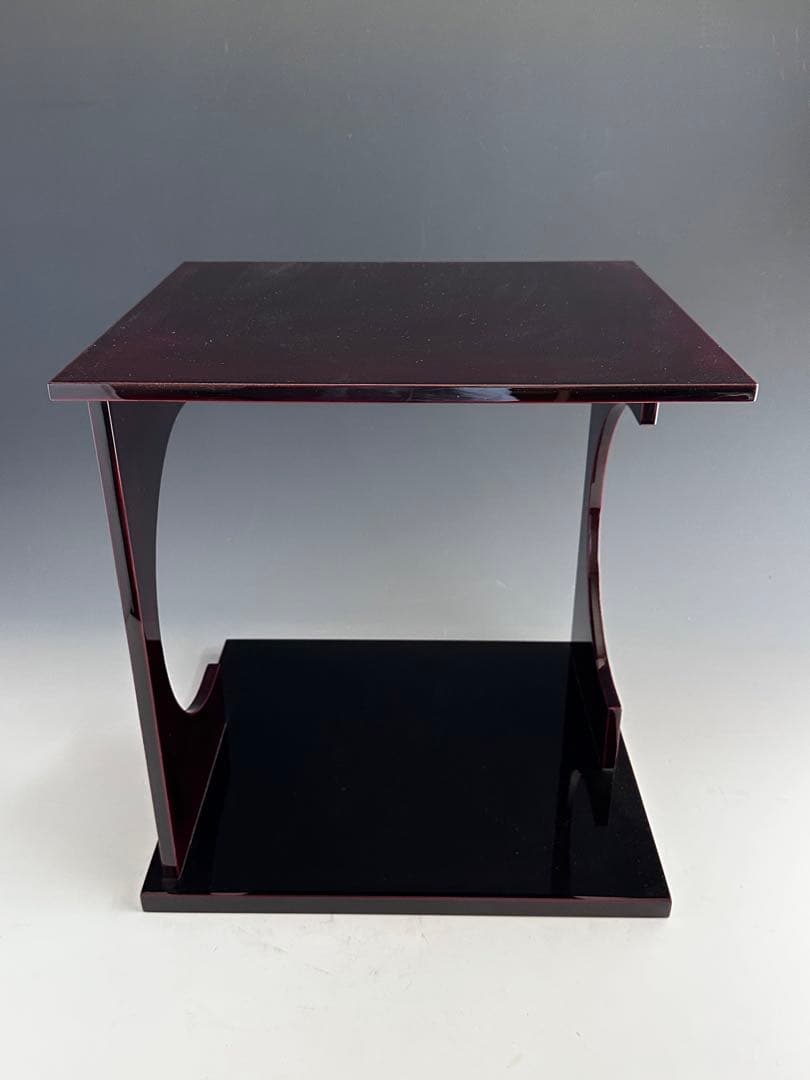 茶道具　輪島塗　淡々斎好写　溜塗　円意棚　若島丈史　共箱　漆芸　漆器　茶会　棚物