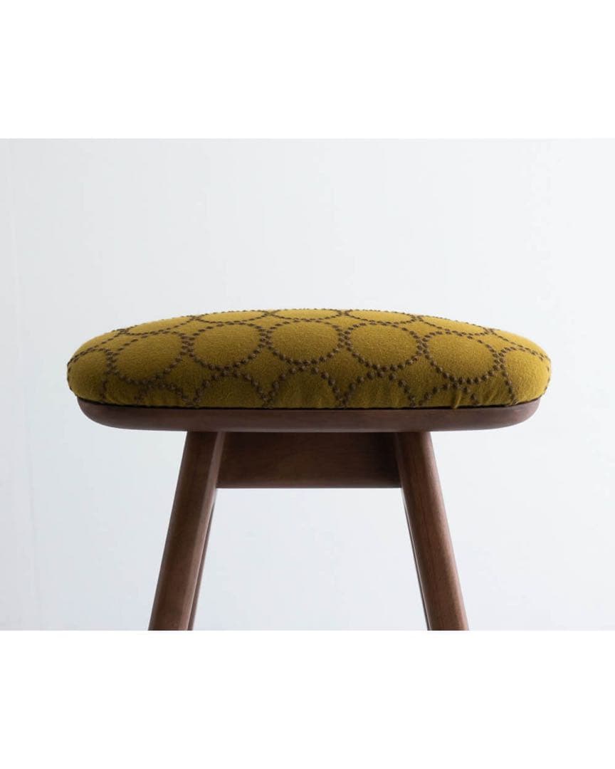 キッチンスツールBR H630＋ミナ ペルホネン タンバリン マスタード