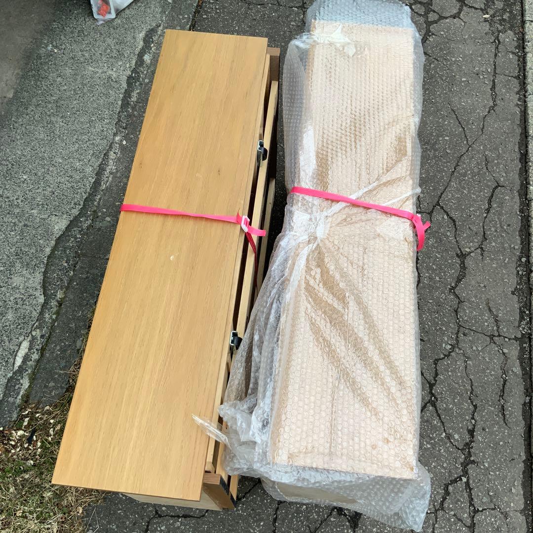 無印良品　収納ベッド　シングル　オーク材　廃盤商品