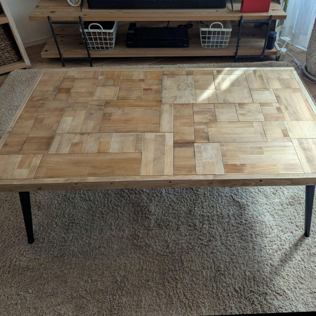 木製 ローテーブル ✨ サイドテーブル ハンドメイド 古材風 即納