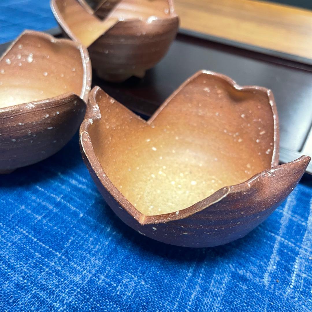 作家もの　割山椒5個客揃い 作家もの 割山椒5個客揃い 割山椒 小鉢 5客 新品未使用 - メルカリ