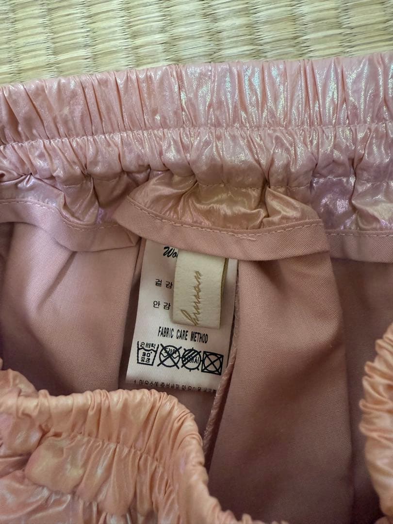 wonny ribbon オーロラ ピンク スカート Lサイズ