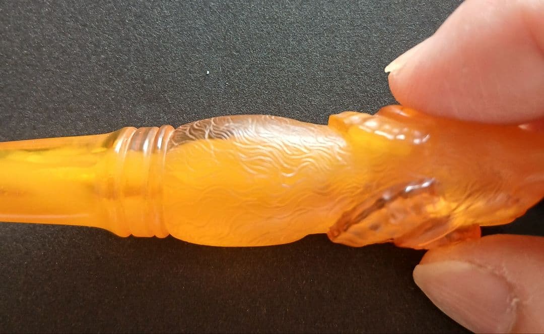 琥珀 パイプ ひつじ 「種の保護法認定」NO723