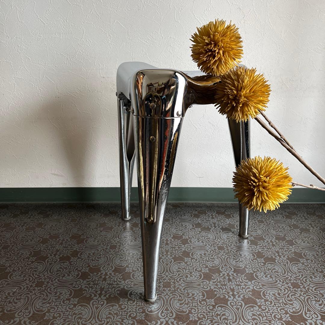 k885 ダルトン スタッキングスツール ウィズダムトゥース クローム 廃盤品