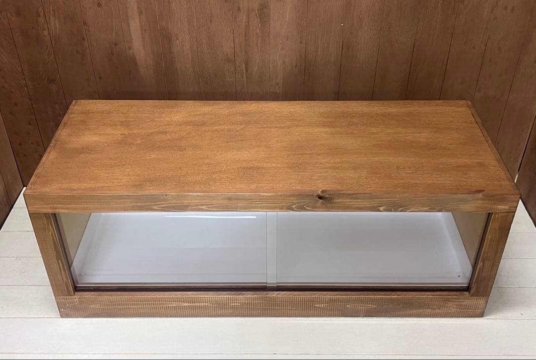 RepBox 木製ケージ1200x450x450 ウォルナット両側面穴加工仕様